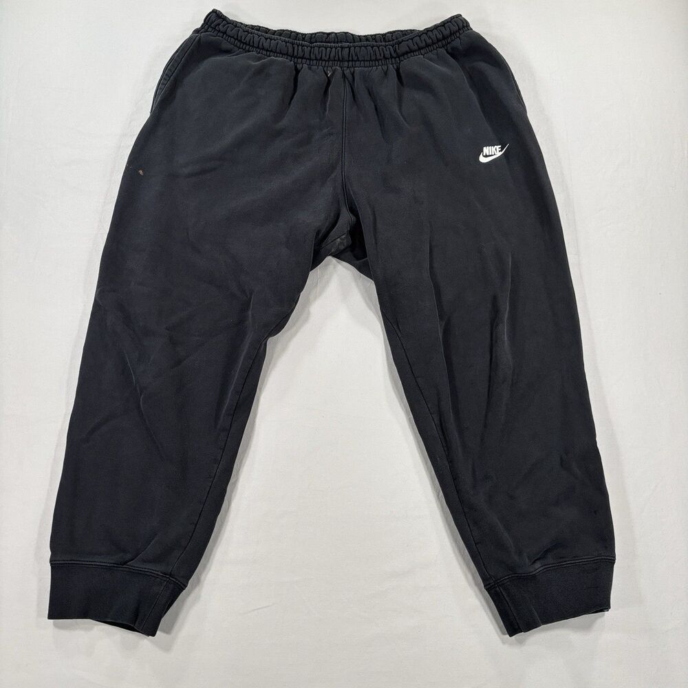 Nike Sweatpants Mens 2XL Black Sportswear Club Fleece Jogger Pants